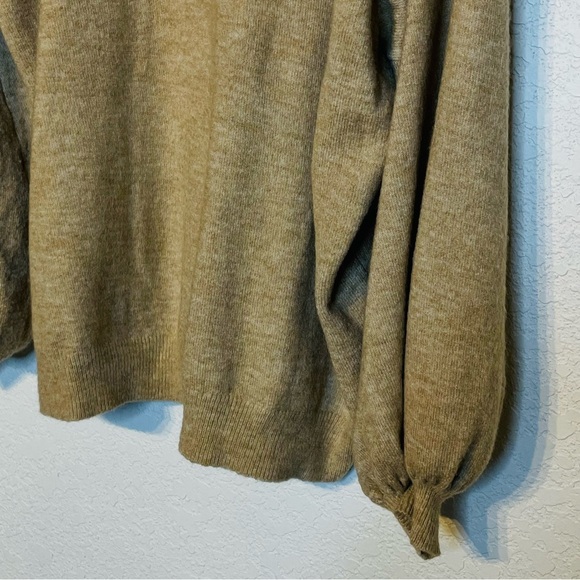 Asos Design Maternity Collar V-Neck Puff Sleeves Sweater - Picture 6 of 12